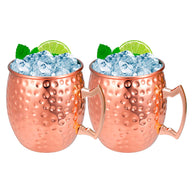 Set de 2 Mugs Encobrizados Martillados