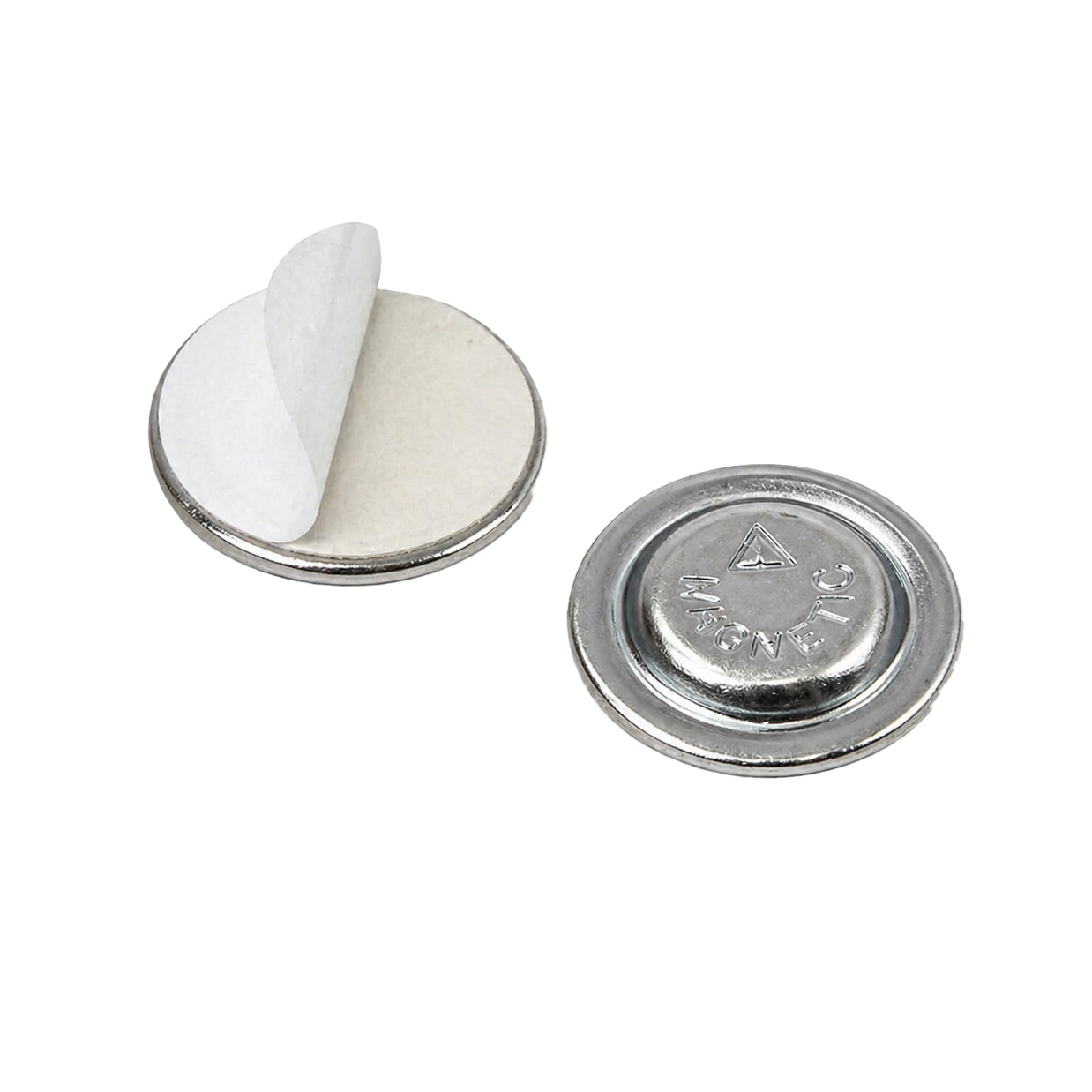 Imán Circular de 1 punto con Adhesivo (Pack de 100 unidades)