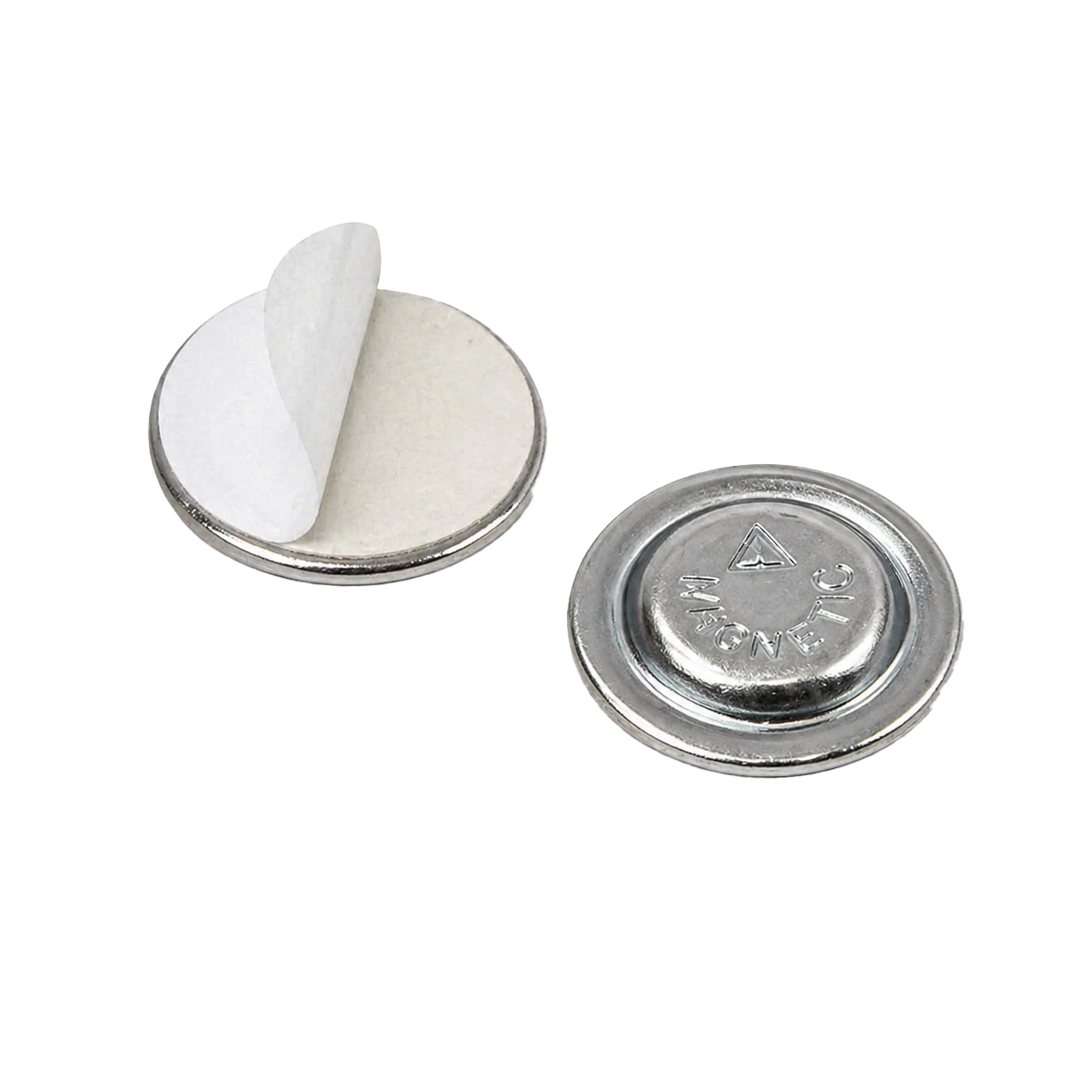 Imán Circular de 1 punto con Adhesivo (Pack de 100 unidades)