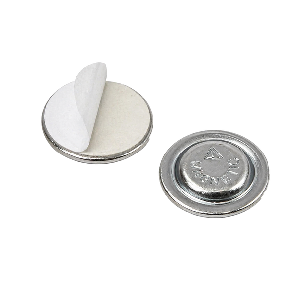Imán Circular de 1 punto con Adhesivo (Pack de 100 unidades)