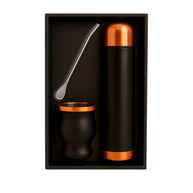 Set de Mate color Negro/Cobre con Bolso
