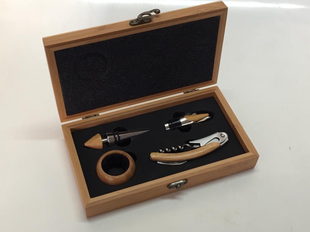 Set de Vino Bamboo III