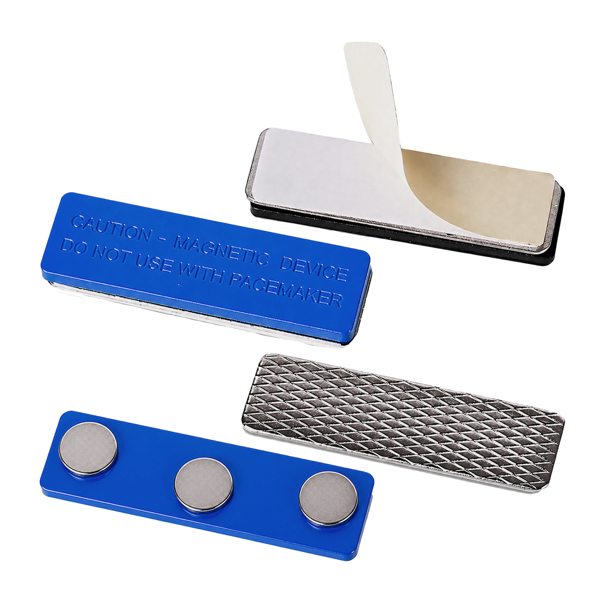 Imán Rectangular de 3 puntos con Adhesivo (Pack de 100 unidades)