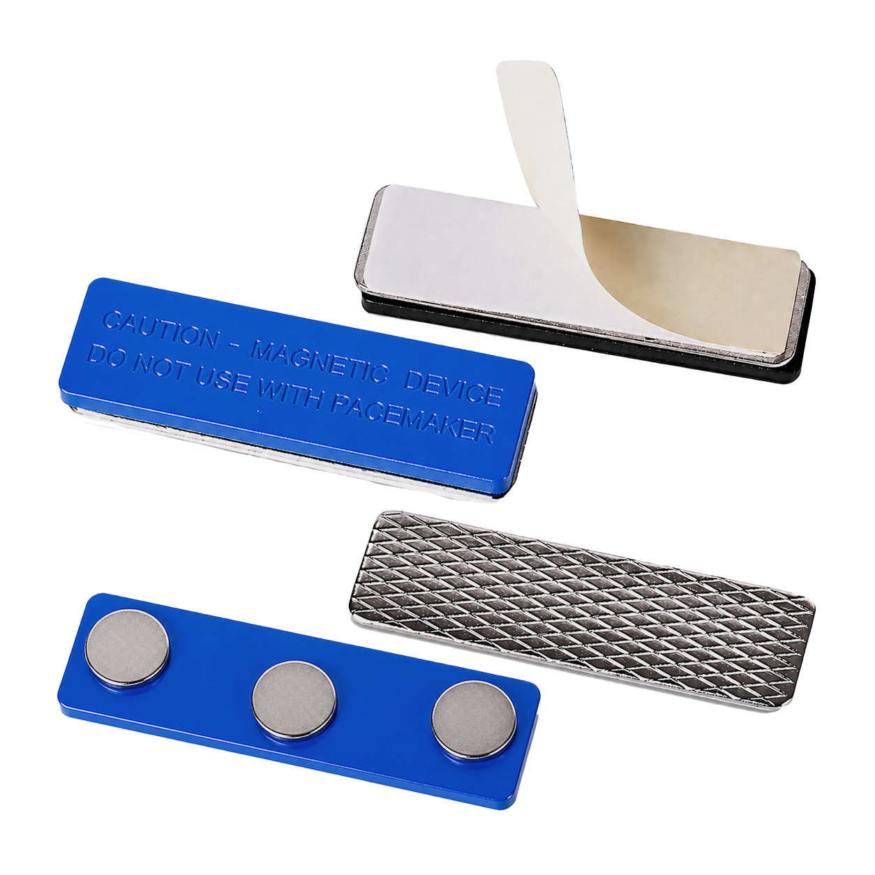 Imán Rectangular de 3 puntos con Adhesivo (Pack de 100 unidades)