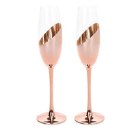 Set de 2 Copas Champagne Encobrizadas