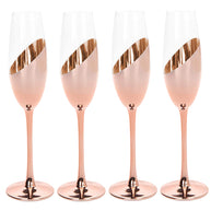Set de 4 Copas Champagne Encobrizadas