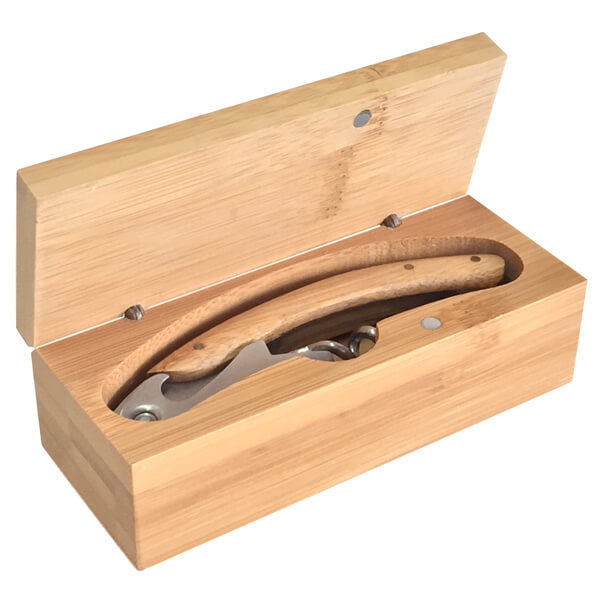 Descorchador Vino de Bamboo